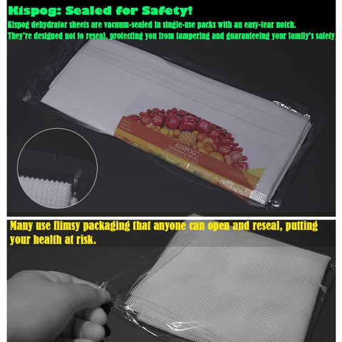 Kispog sheet cut to fit a specific dehydrator tray