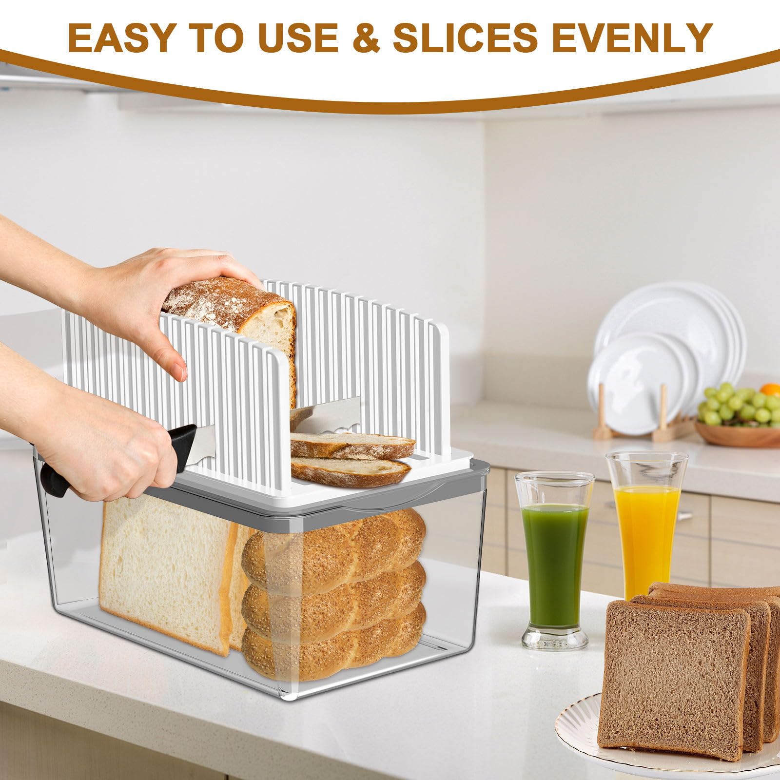 Kiss Core bread box lid and crumb tray for fresh storage.