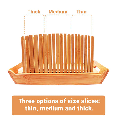 Kiss Core adjustable-width guides tailor slice sizes for different loaf styles.