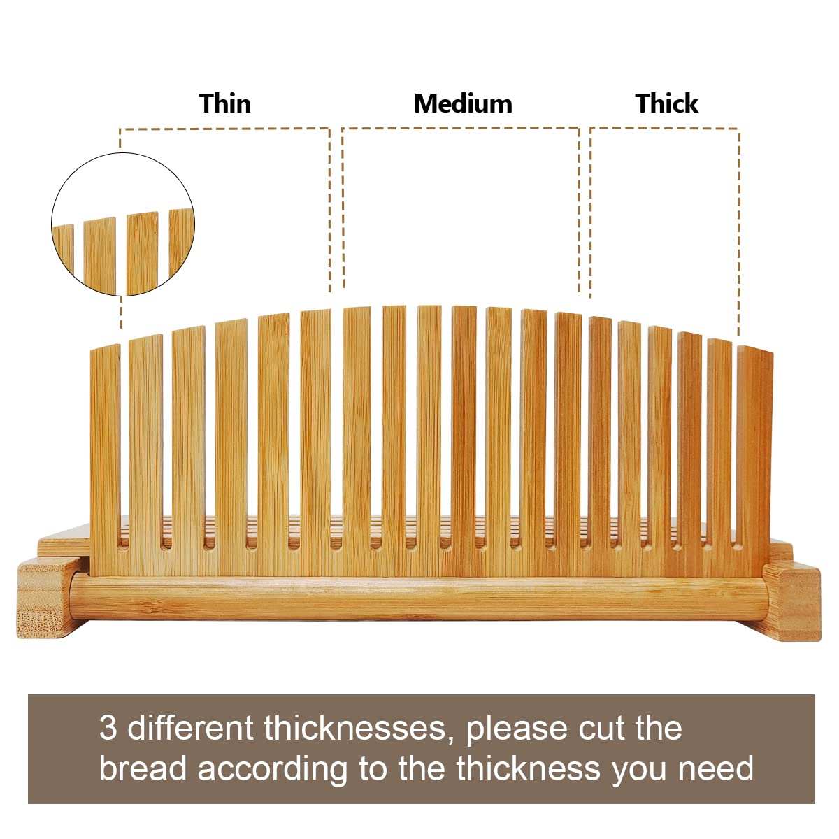 Three thickness options ensure uniform slices with Kiss Core slicer