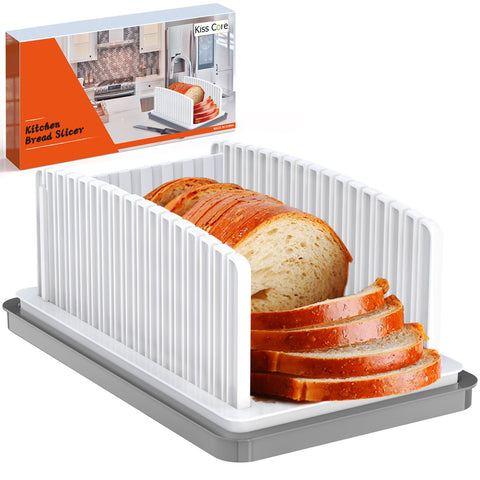 Kiss Core bread slicer adjustable-width guides for uniform slices