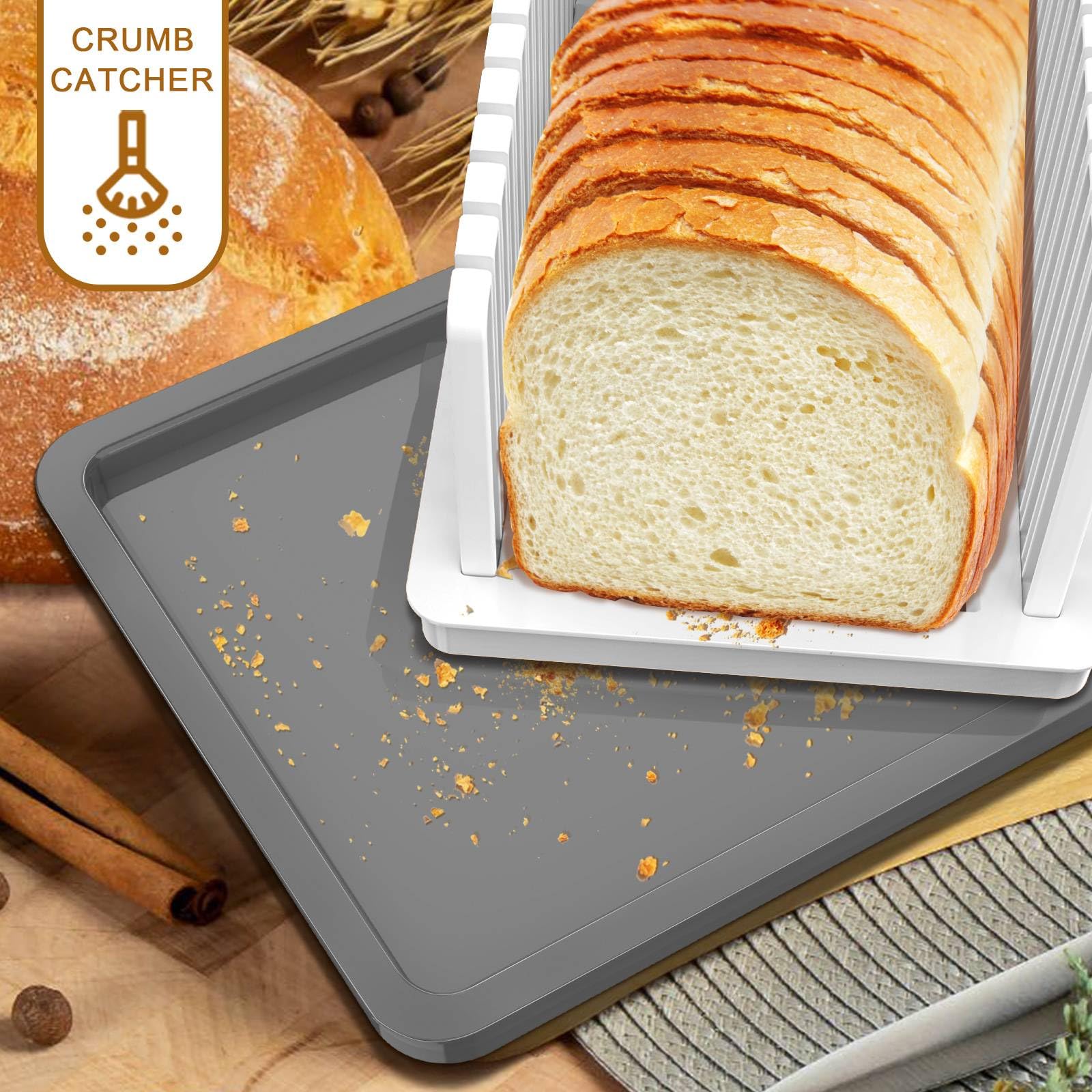 Kiss Core slicer used with homemade loaves from bread machine