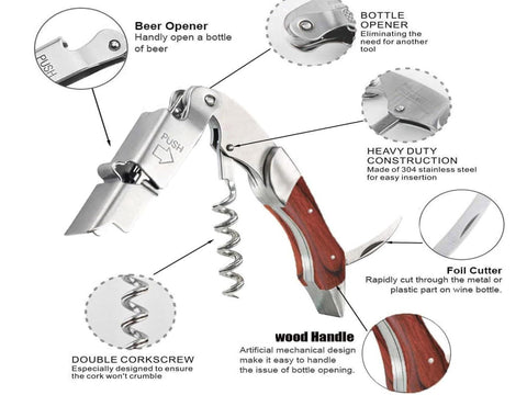 Kit-Home high-strength corkscrew at 90g for lasting performance.
