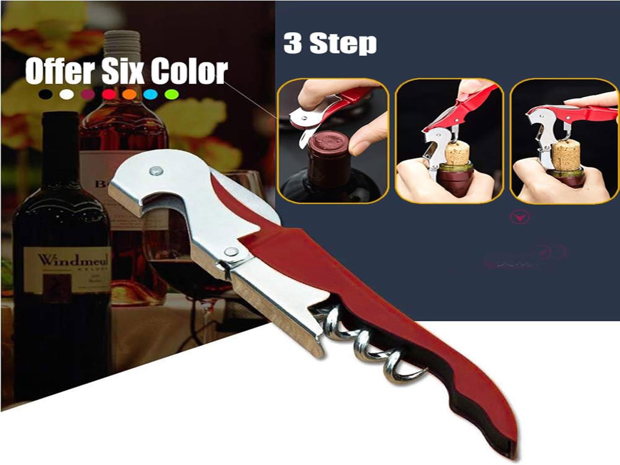 Kit-Home professional wine service tool ideal for bartenders and waitstaff.