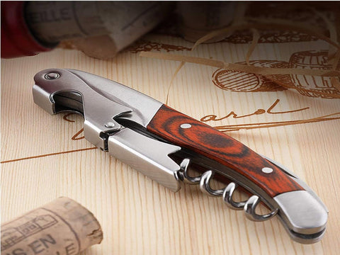 Close-up of Kit-Home rosewood handle highlighting premium grip