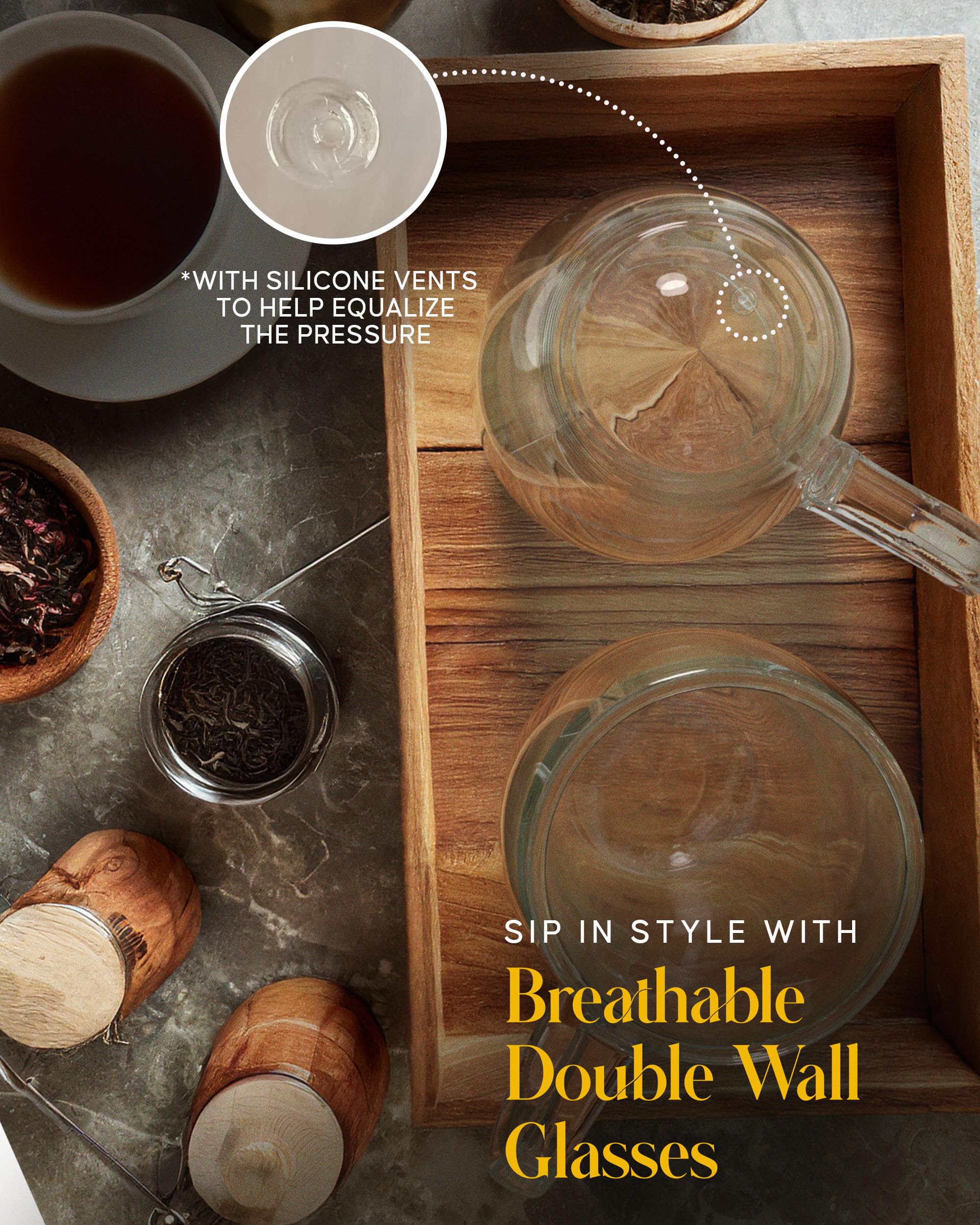 Kitchables borosilicate mug emphasizing durability and scratch resistance