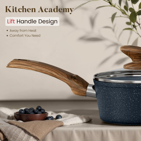 Kitchen Academy 5 quart casserole with lid for family dinners