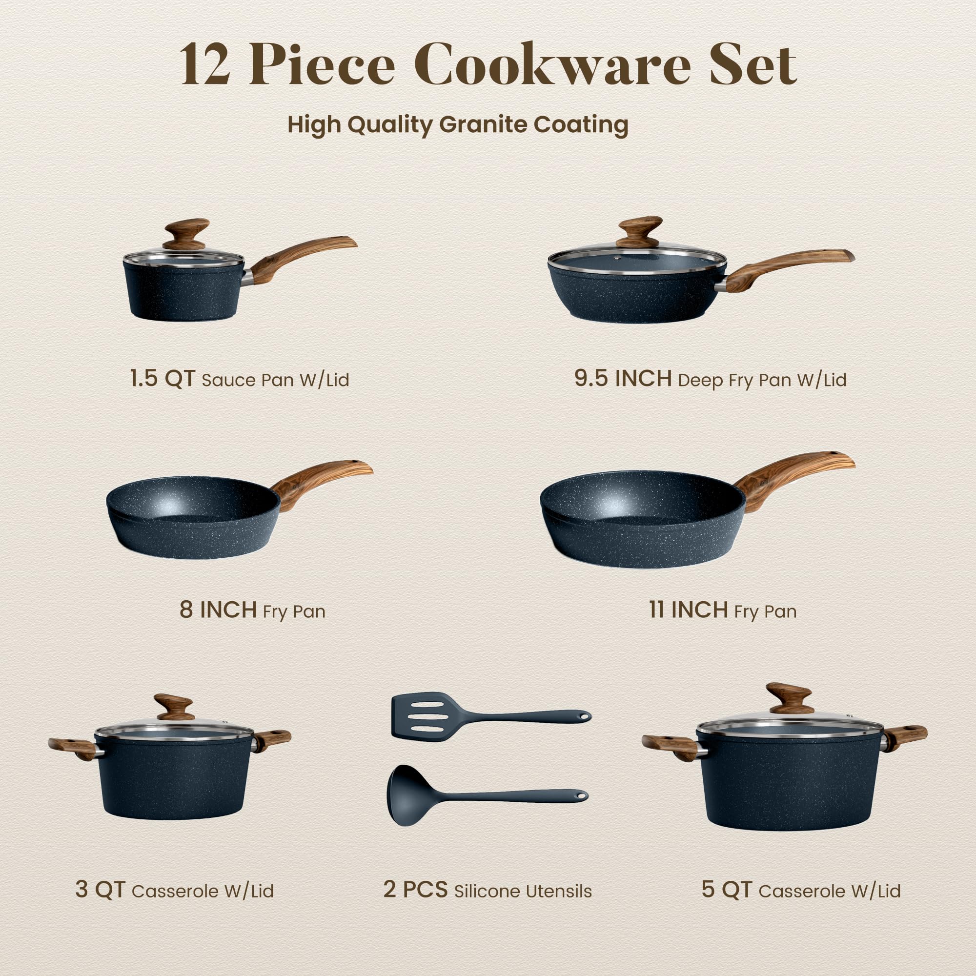 Kitchen Academy induction-ready base demonstrating universal compatibility