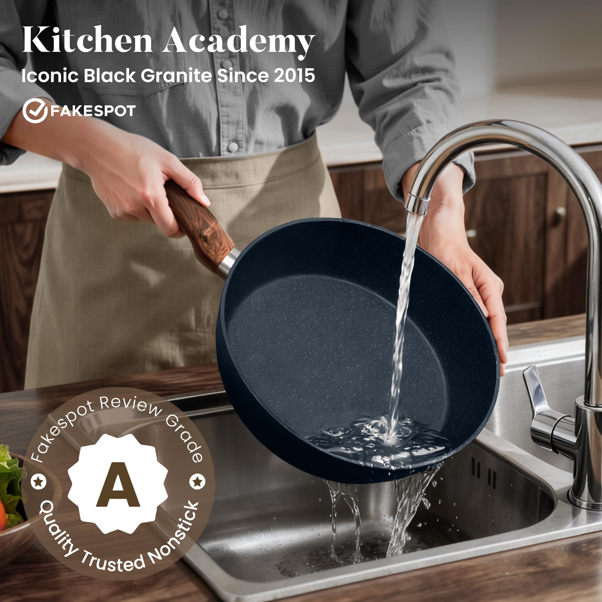 Kitchen Academy silicone utensils duo for safe nonstick cooking
