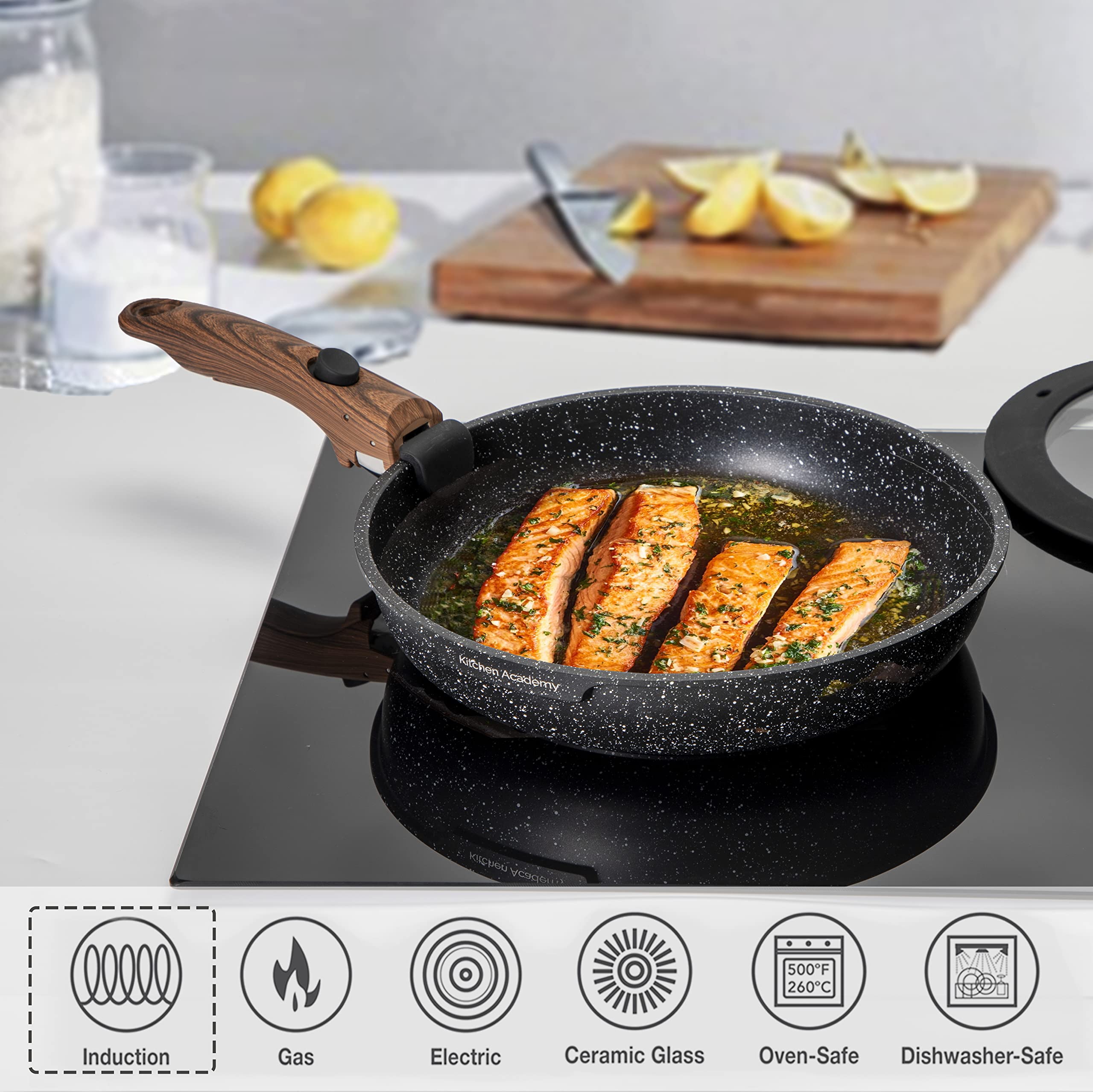 Kitchen Academy 2 qt sauce pan with lid for precise sauces and even simmering