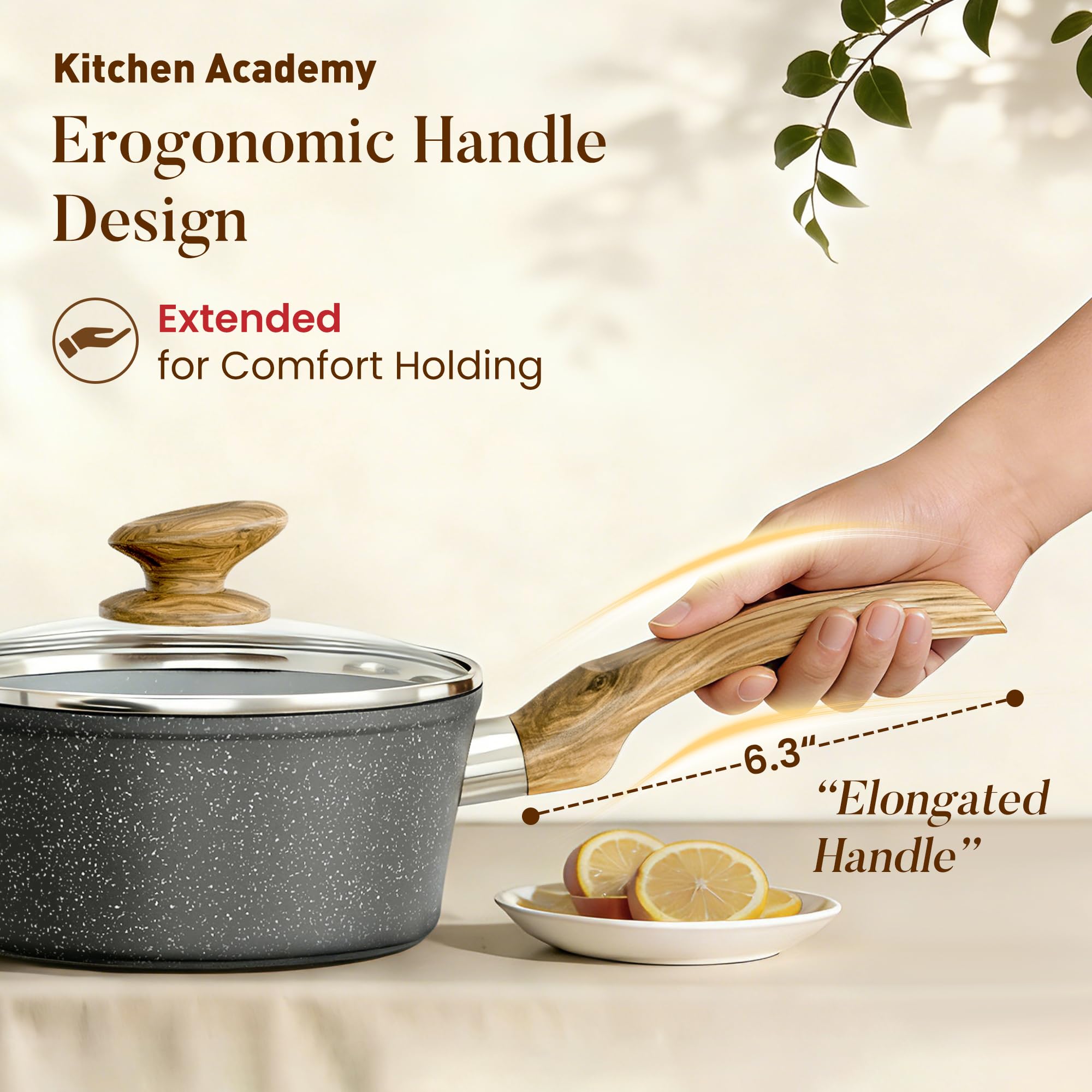 Kitchen Academy 3-quart casserole with lid for one-pot meals and comforting stews.