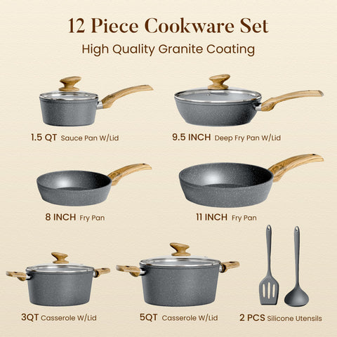 Kitchen Academy 5-quart casserole with lid ideal for larger braises and family gatherings.