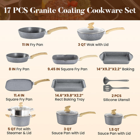 Kitchen Academy granite nonstick 5qt steamer insert for healthier veggies.