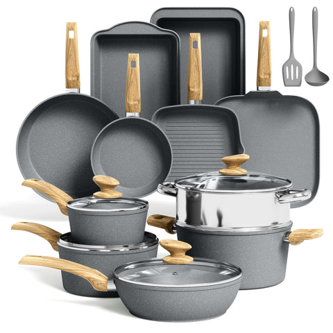 Kitchen Academy granite nonstick overview for versatile daily cooking.
