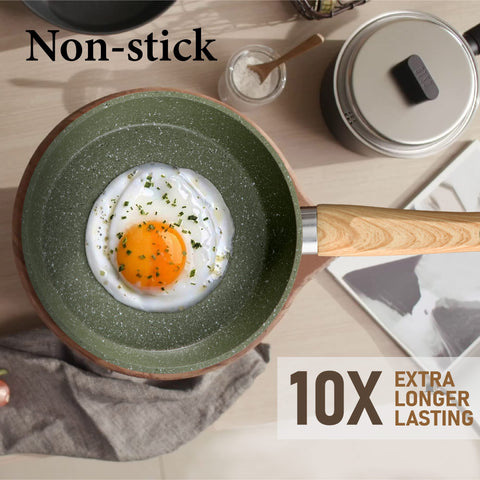 Kitchen Academy 9.7-inch deep fry pan with lid for controlled, versatile frying