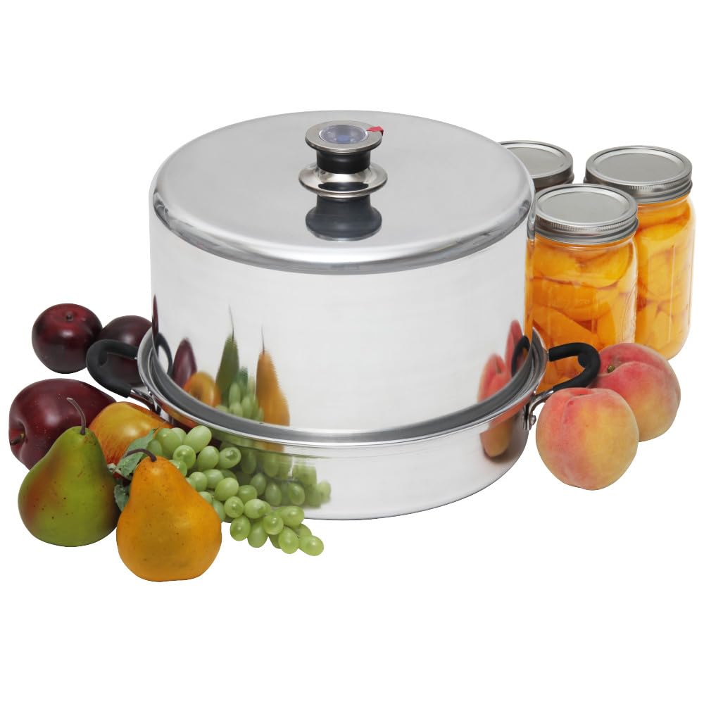 Kitchen Crop Steam Canner capacity view showing up to seven quarts.