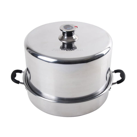 Kitchen Crop Steam Canner lid with built-in temperature indicator for precise timing.
