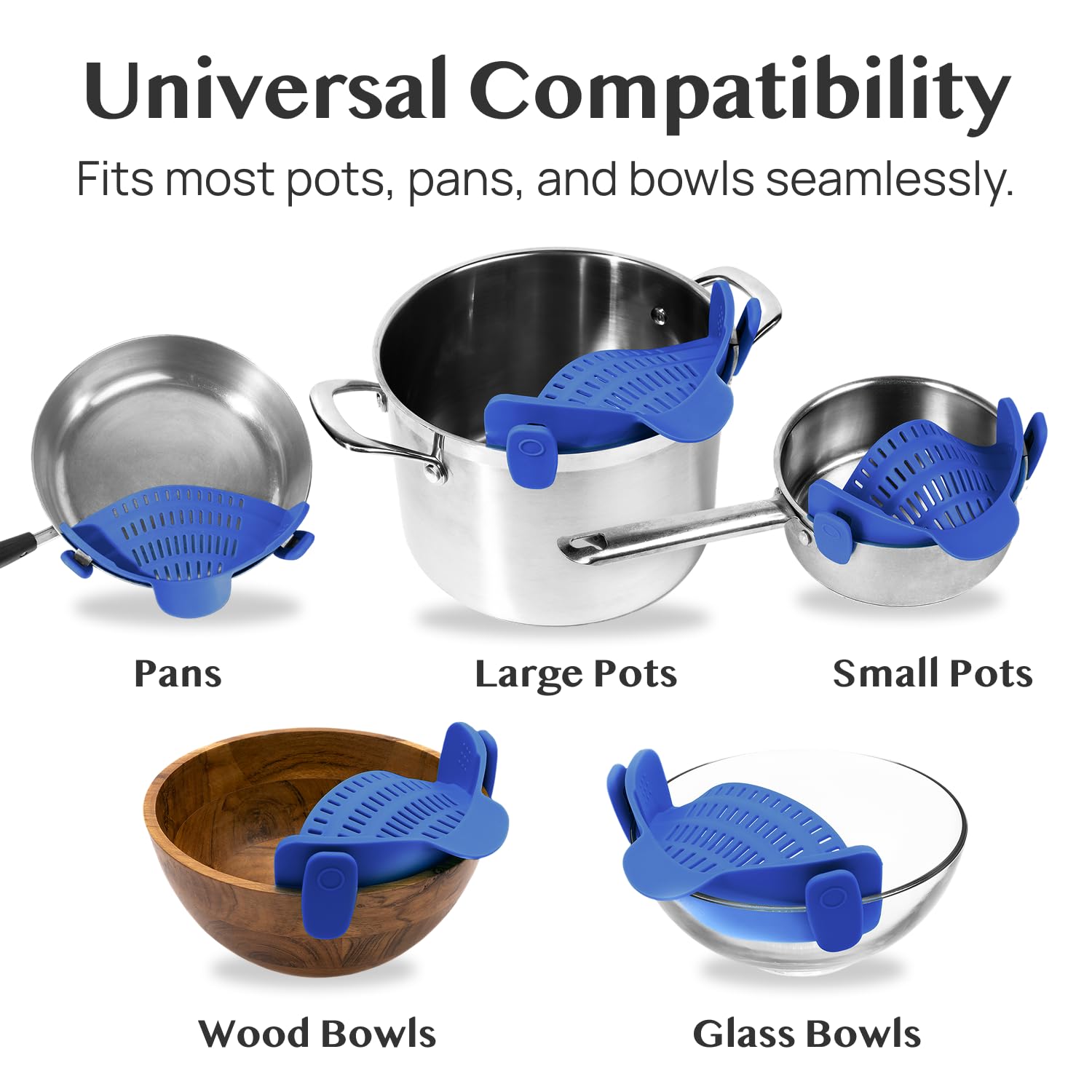 Dishwasher-safe silicone design for easy cleaning after meal prep.