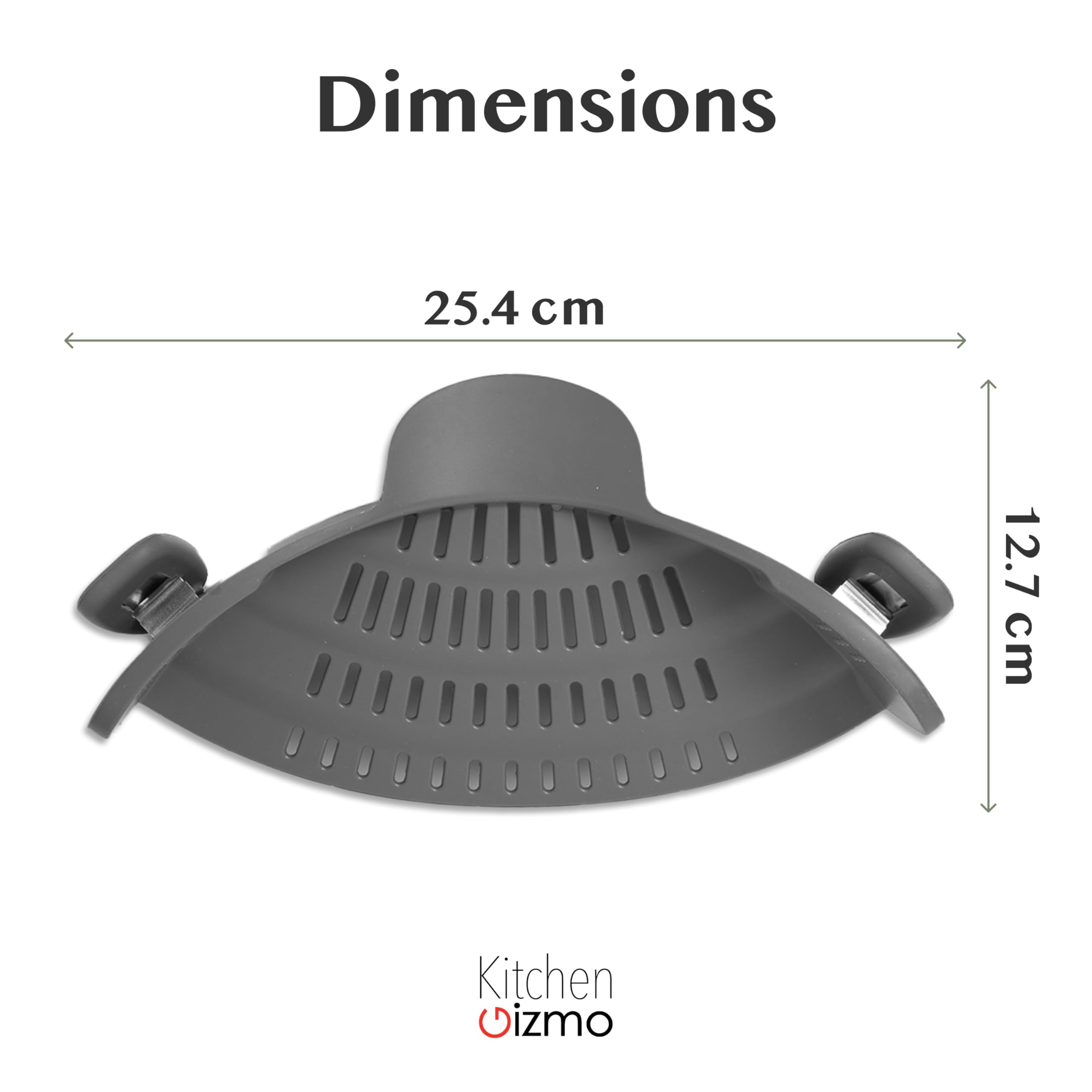 Kitchen Gizmo Snap N' Strain universal-fit clips onto various pots and bowls.