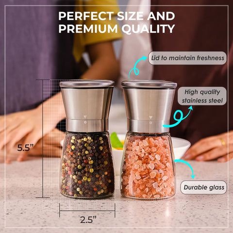Kitchen-GO sturdy build pepper mill built to withstand daily kitchen use.