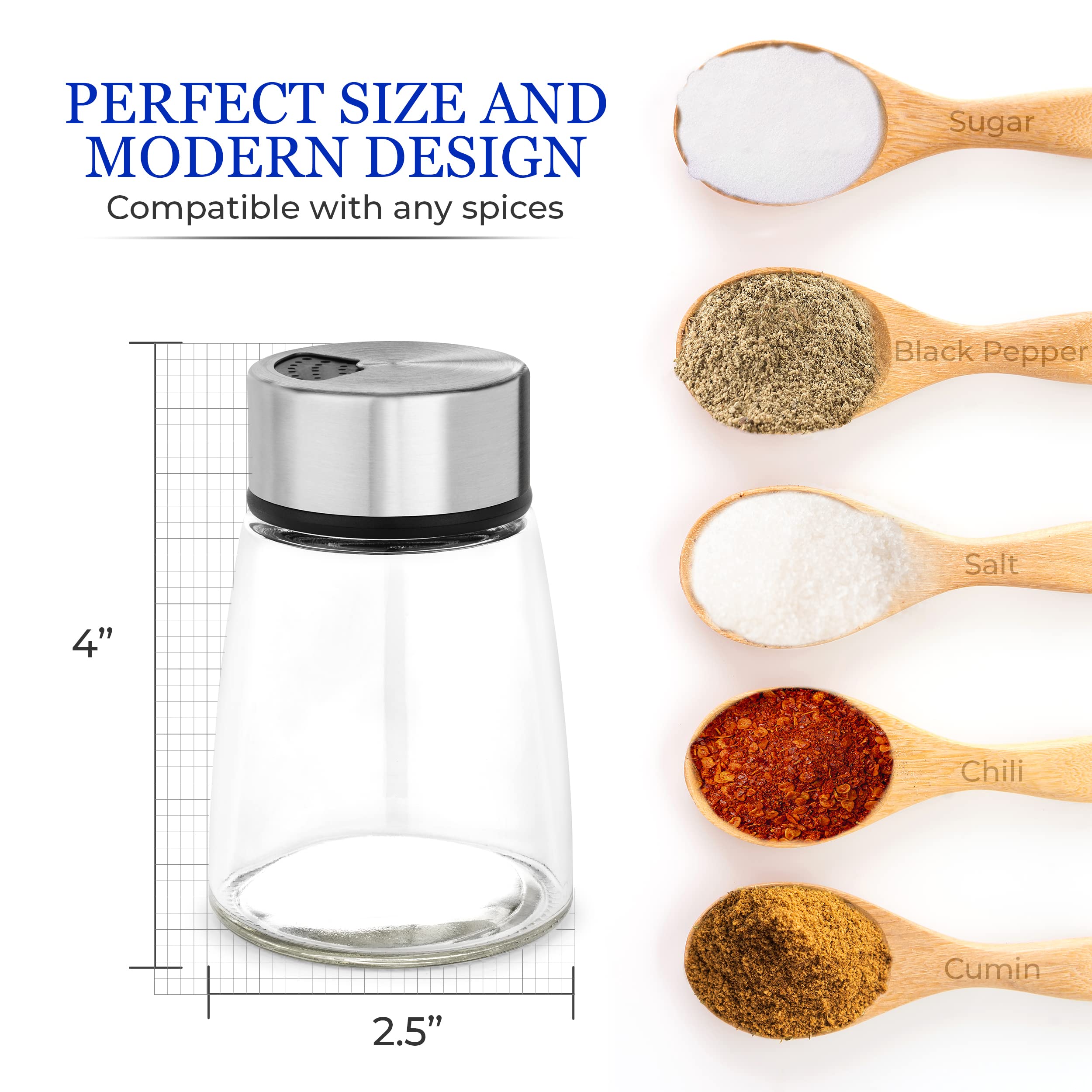 Kitchen-GO with a wide opening, easy refill and less mess.