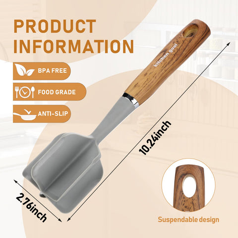 Kitchen Goal heat resistant meat masher withstands high heat safely.