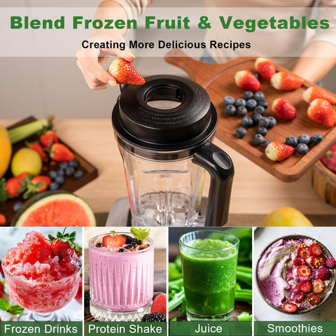 Kitchen in the box Blender 1500W motor powers smooth blending.