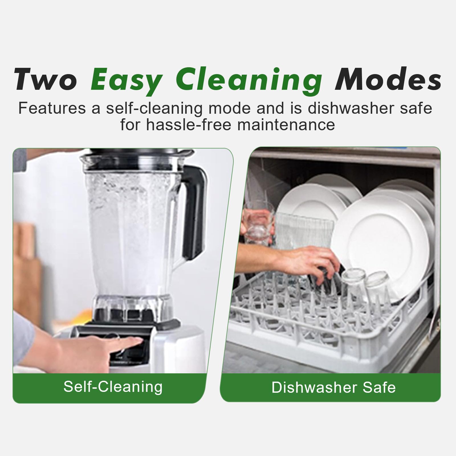 Kitchen in the box Blender dishwasher-safe jar for easy cleaning.