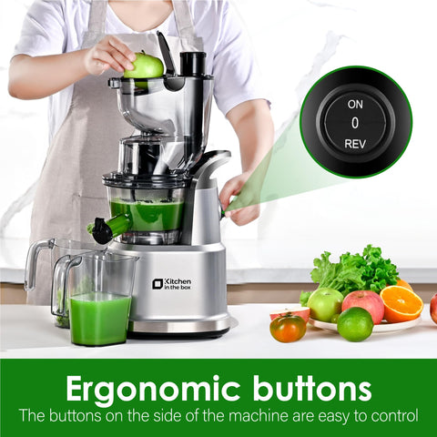 Kitchen in the Box BPA-free juicer for safe, healthy kitchen use.