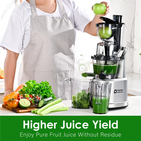 Kitchen in the Box easy-clean juicer with simple disassembly.