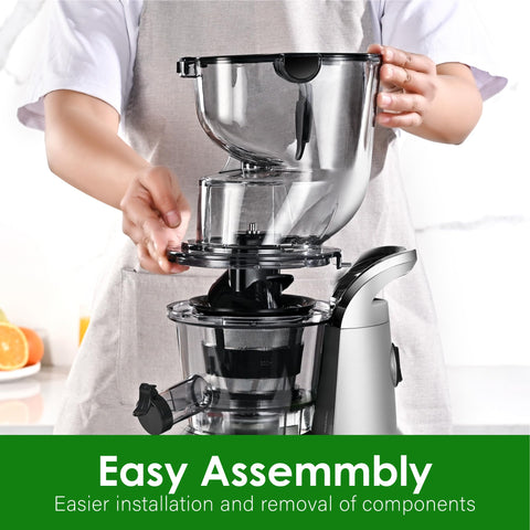 Kitchen in the Box slow masticating juicer for rich, flavorful juice.