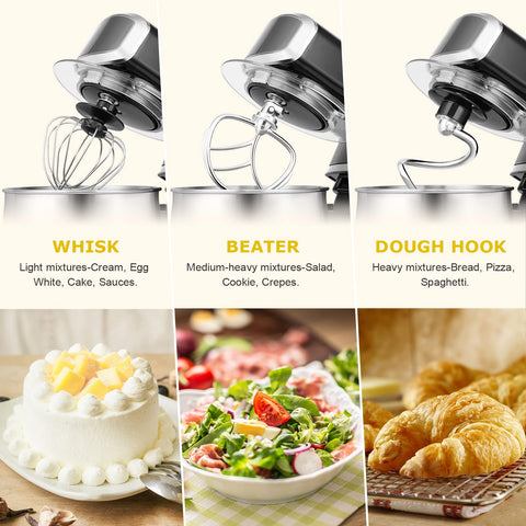 Kitchen in the Box Stand Mixer anti-slip suction cups keep it steady during operation.