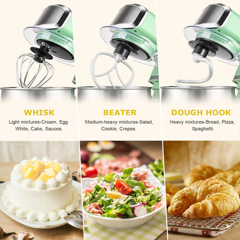 Kitchen in the box stand mixer anti-splash lid keeps counters clean.