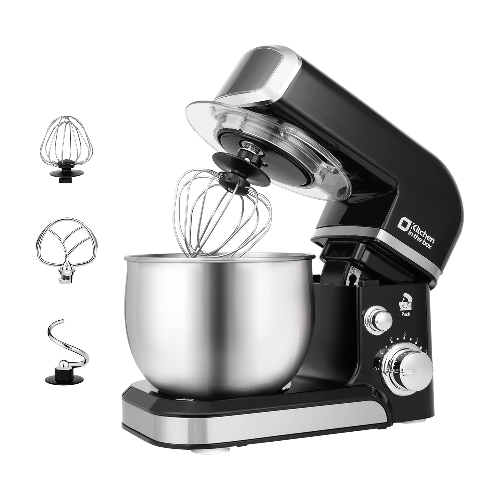 Kitchen in the Box Stand Mixer compact design for space-saving in small kitchens.