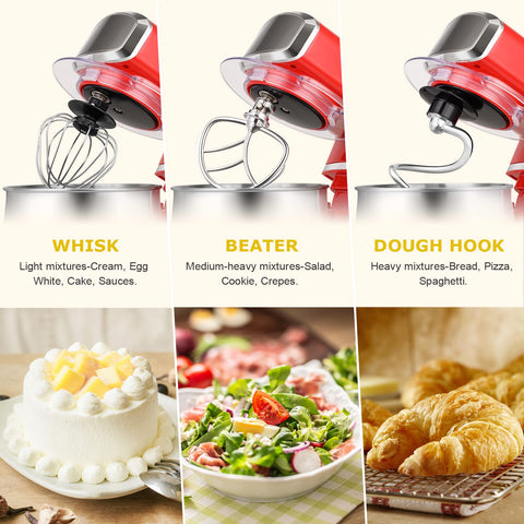 Kitchen in the Box red dough hook for kneading bread dough efficiently