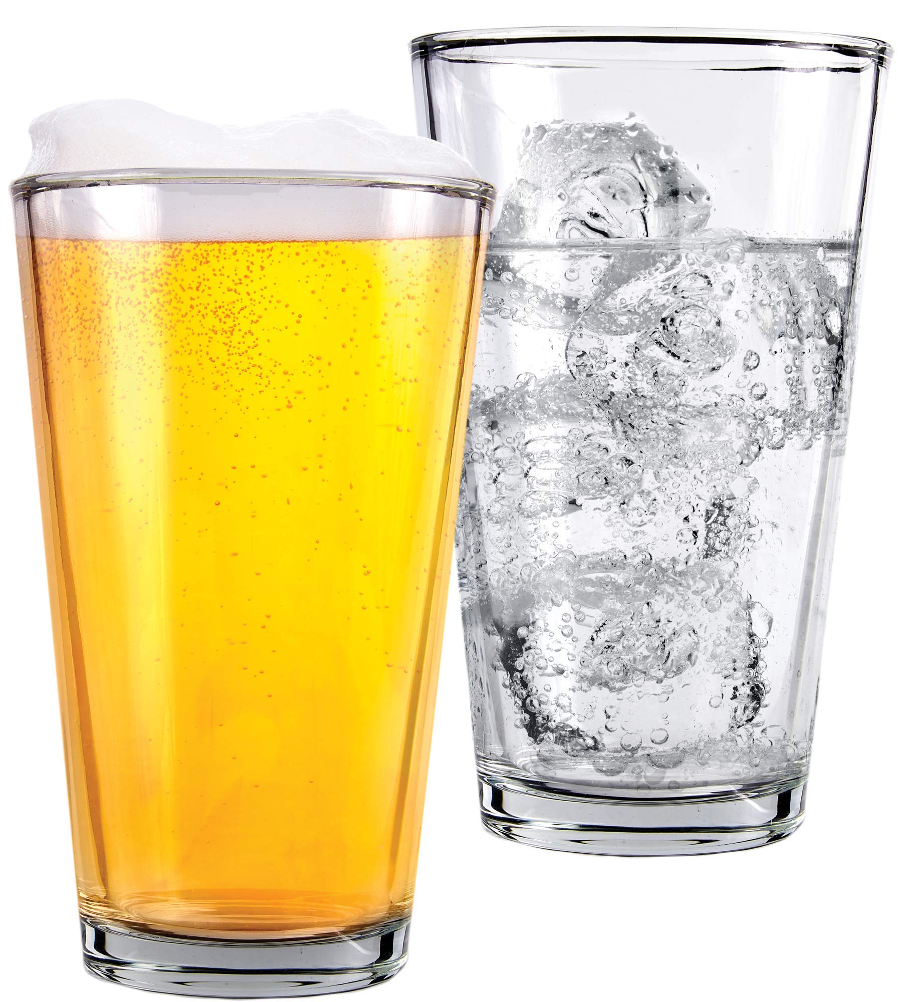 Kitchen Lux bar party glassware, versatile for cocktails, beer, and celebrations at home.