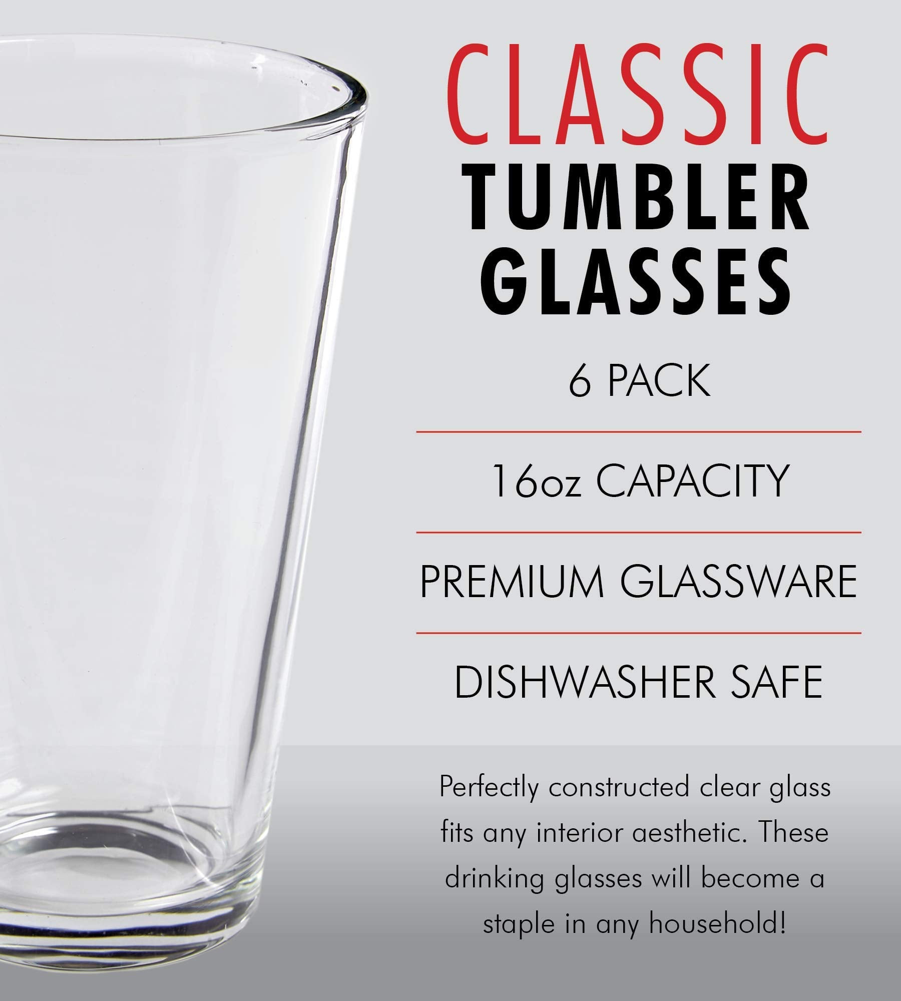 Kitchen Lux clear tumblers for dining, elegant home barware with restaurant-grade vibe.