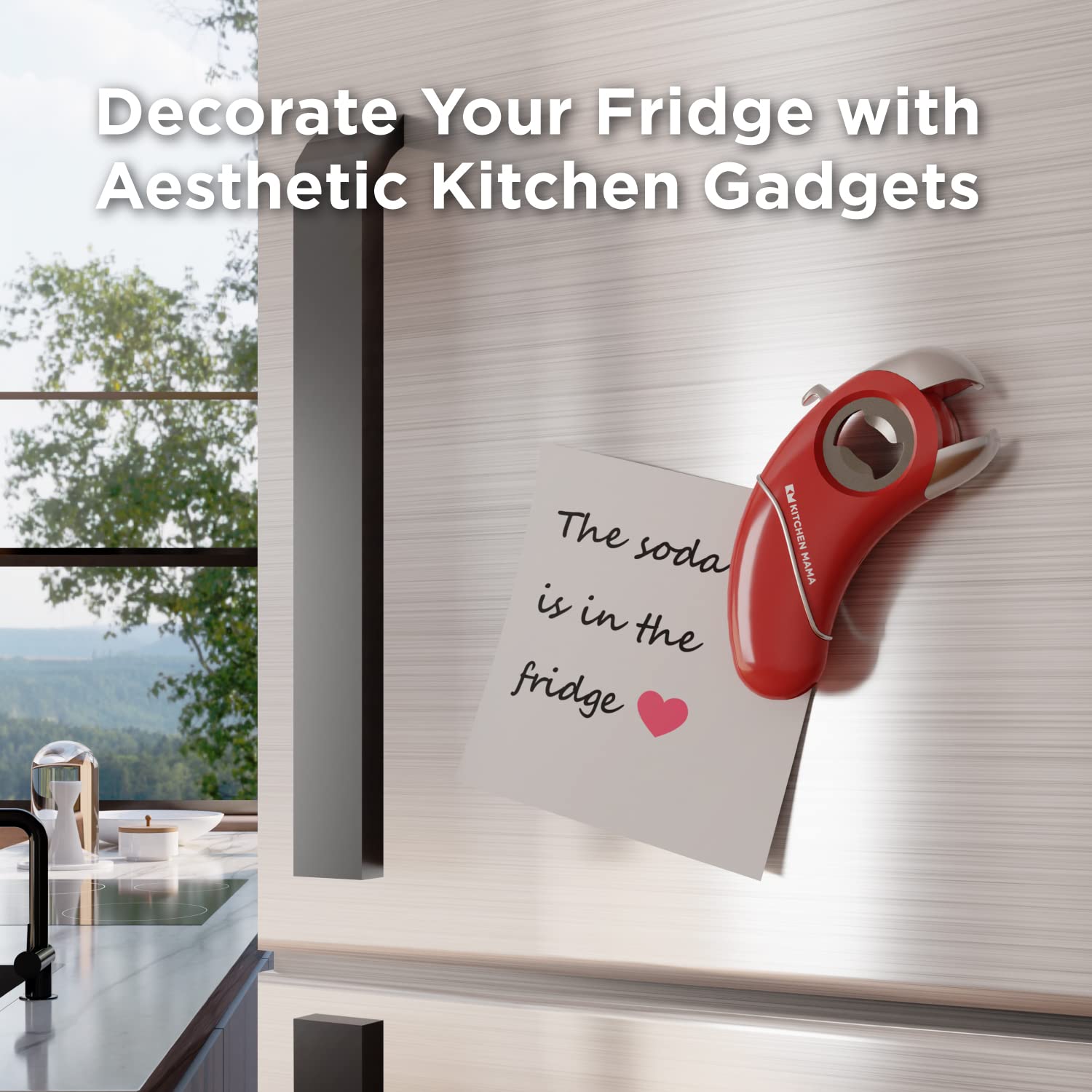 Kitchen Mama Epic One ergonomic design reduces strain during lid opening