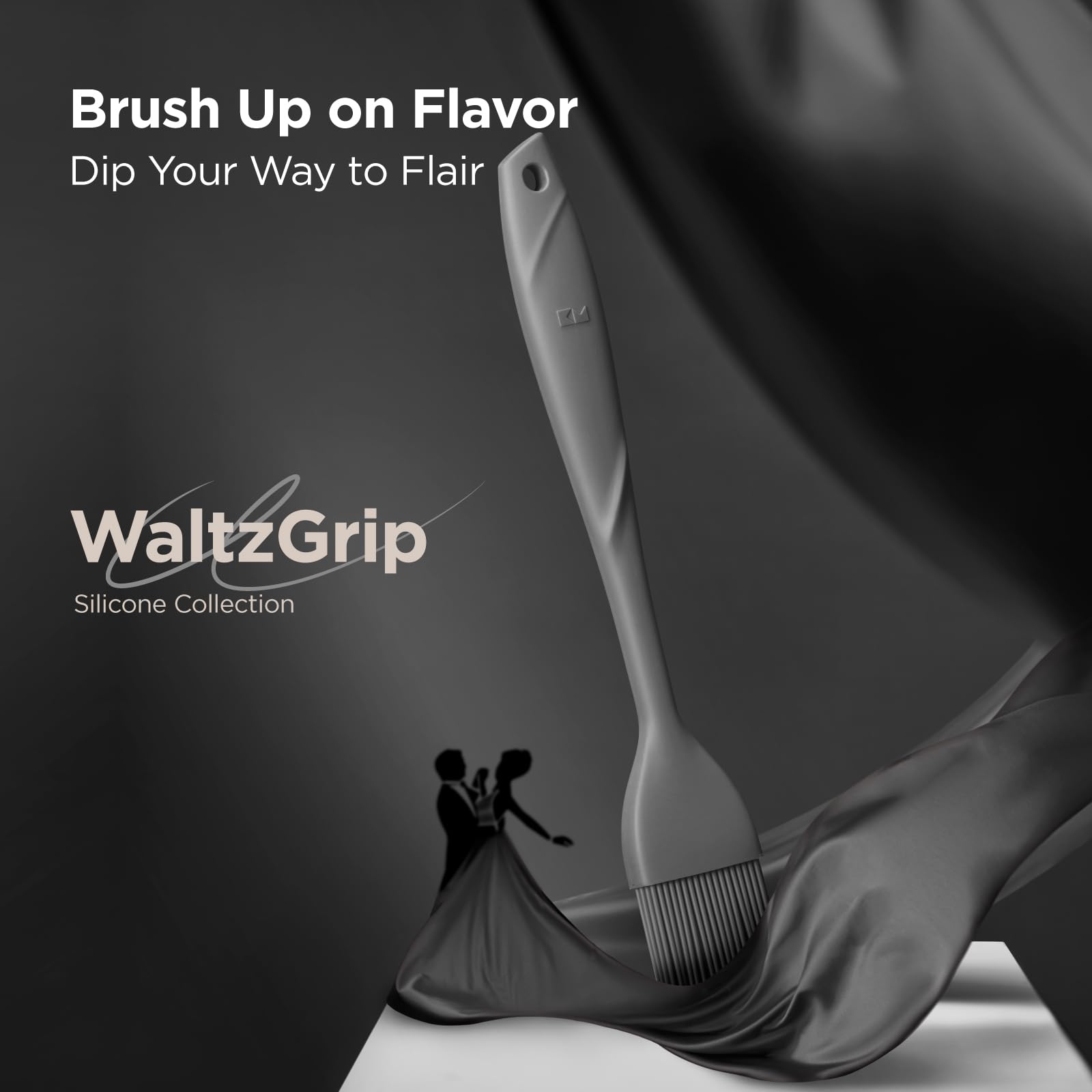 Kitchen Mama WaltzGrip Platinum 8-inch pastry brush for butter and egg wash