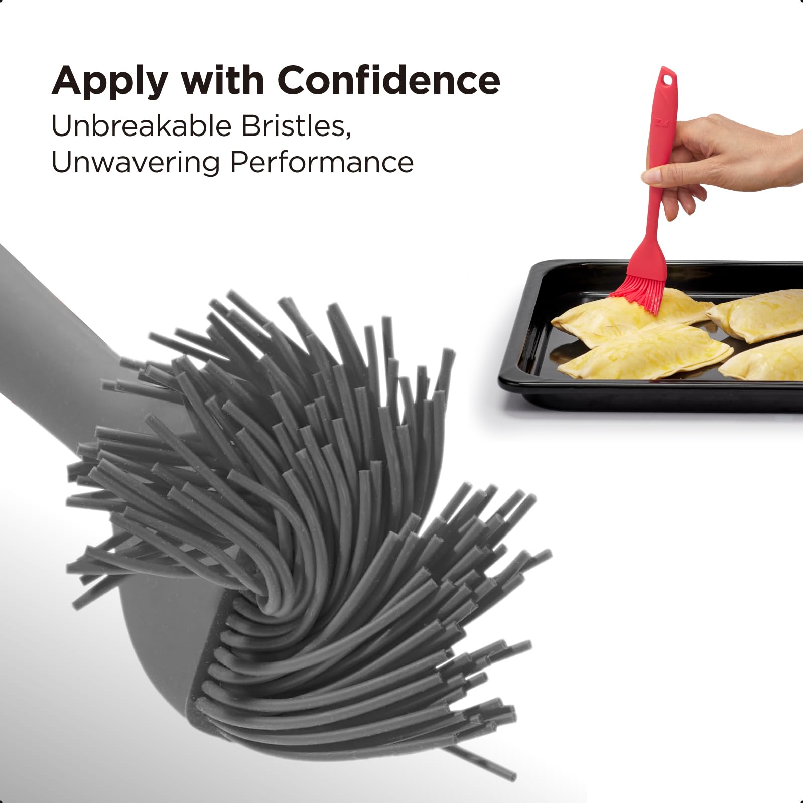 Kitchen Mama WaltzGrip Platinum heat resistant up to 446°F for high-heat cooking
