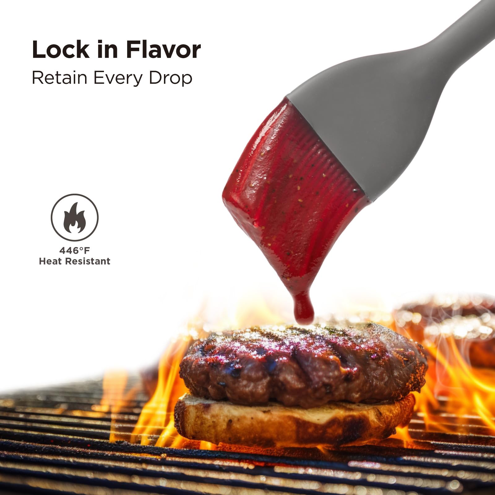 Kitchen Mama WaltzGrip Platinum one-piece design prevents shedding and stays hygienic