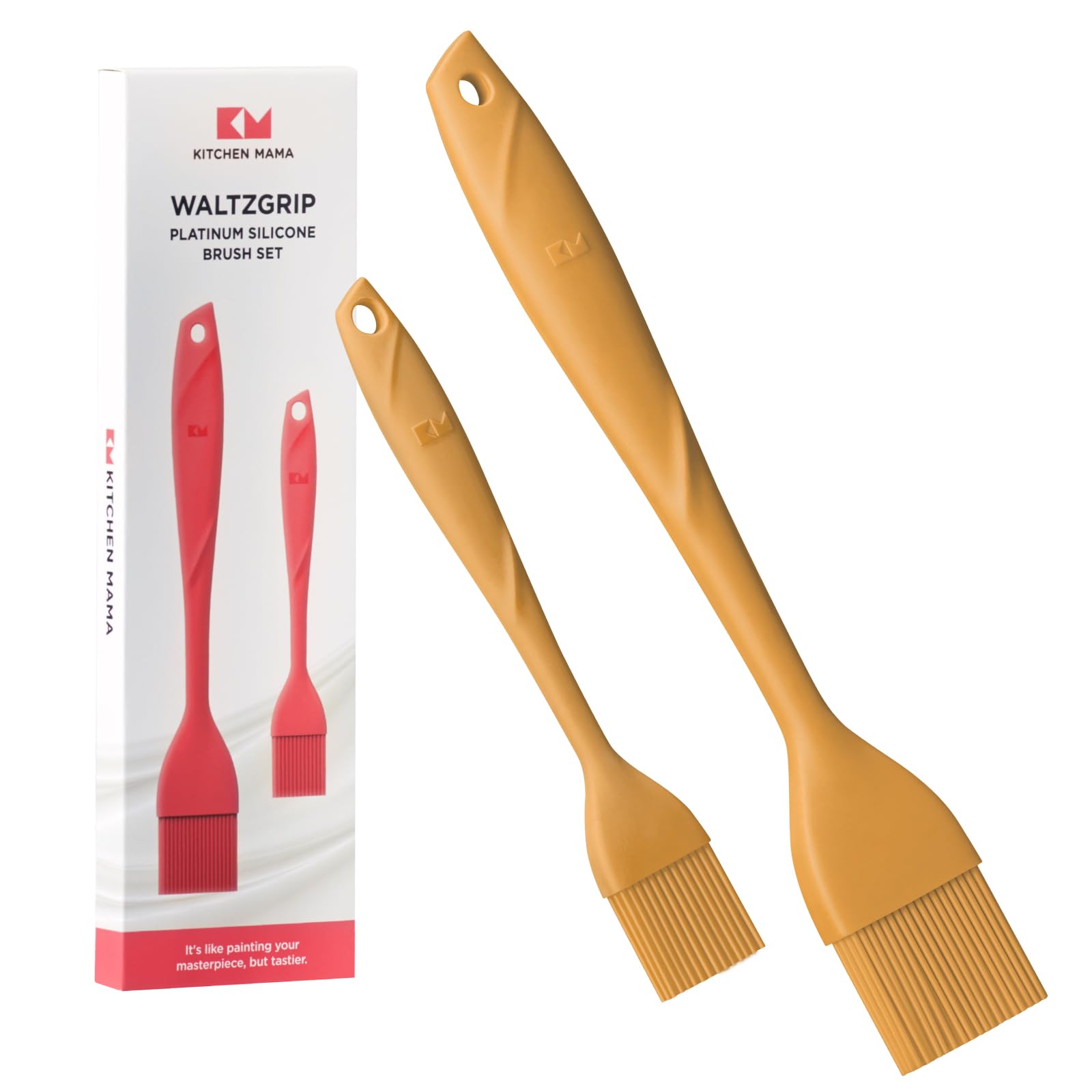 Kitchen Mama WaltzGrip Platinum 11.5-inch basting brush for even grilling and glazing