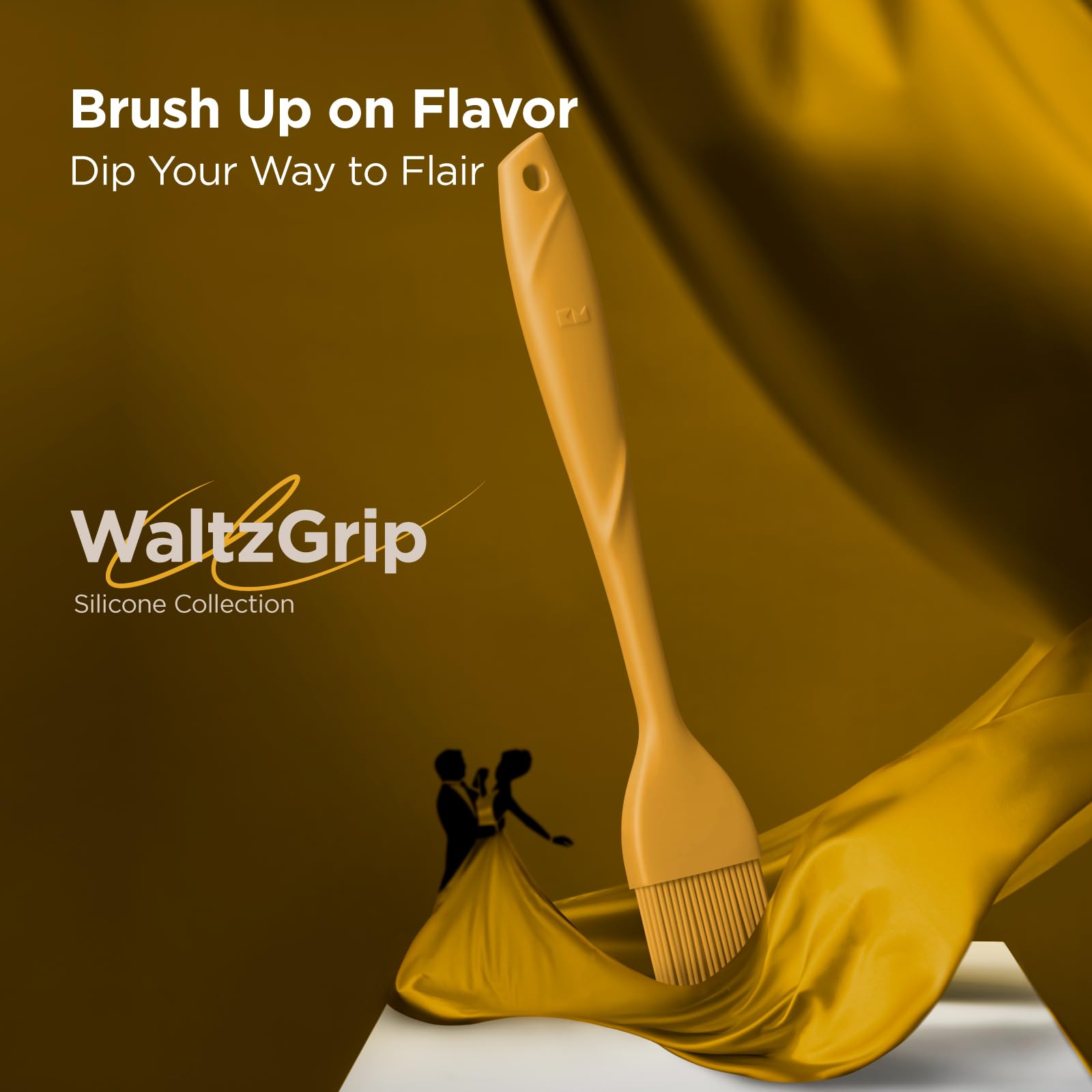 Kitchen Mama WaltzGrip Platinum 8-inch pastry brush for even butter and oil application