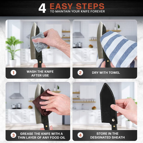 Kitchen Perfection ergonomic balance and sharp edge for daily cooking