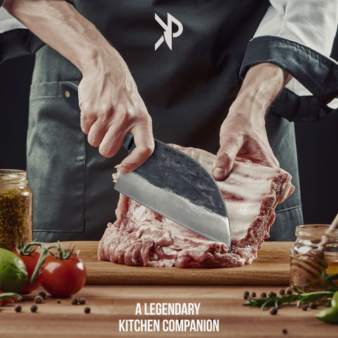 Kitchen Perfection hand sharpened edge delivers precise cuts with control.