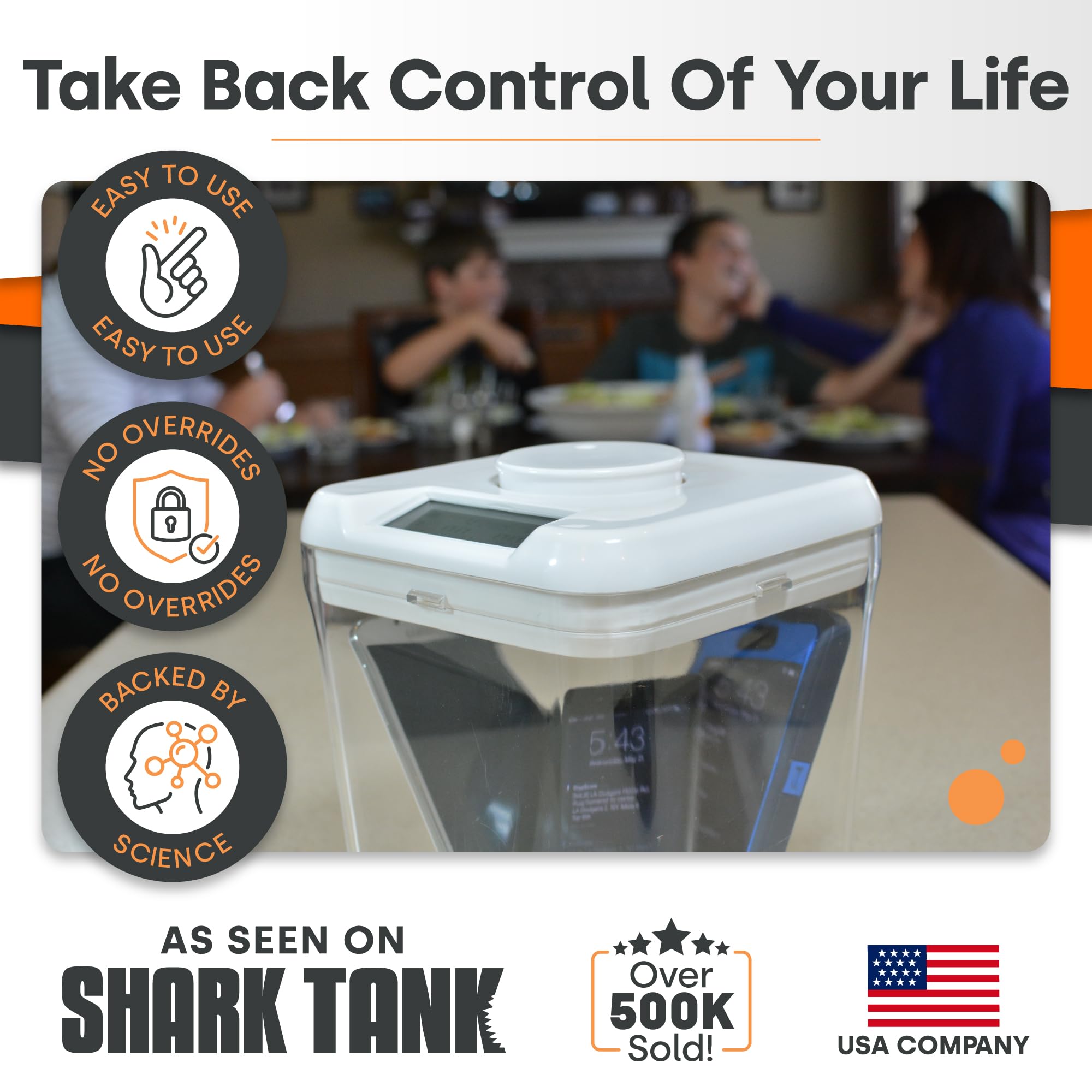 Kitchen Safe K-Safe timer display highlights controlled access