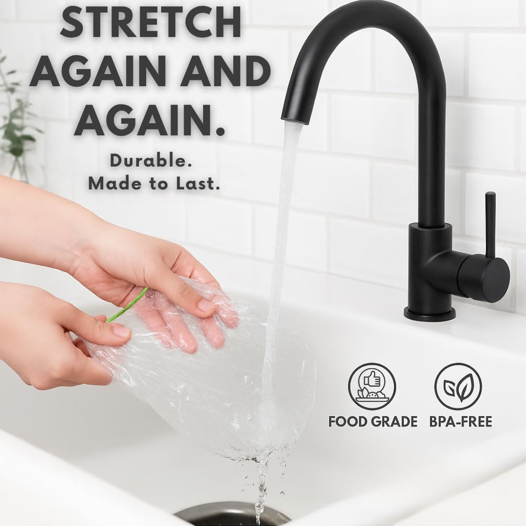 Kitchen Strong reusable bowl lids simplify leftovers cleanup.