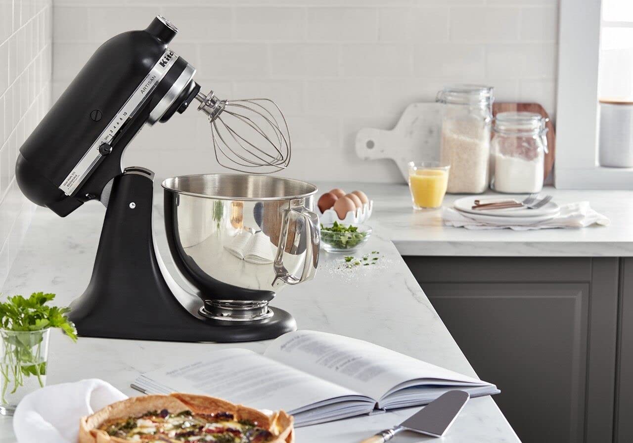 KitchenAid Artisan 5-Qt speed dial provides precise control for kneading and whipping.