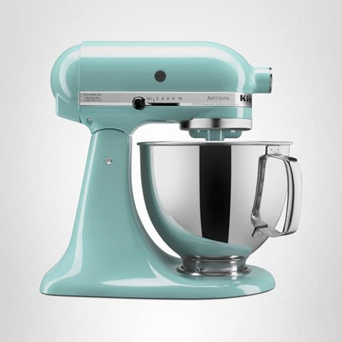 KitchenAid Artisan Aqua Sky color option brightens kitchen decor