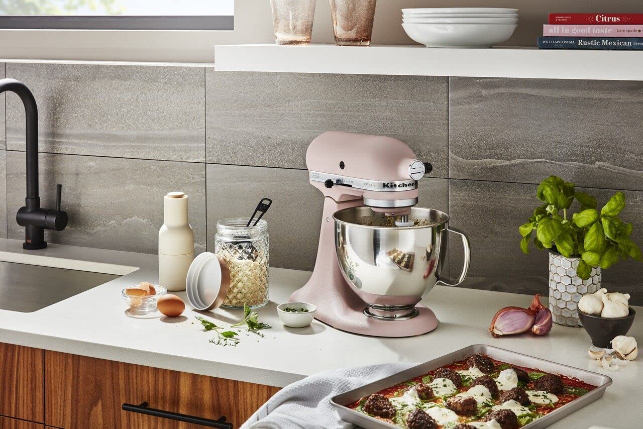 Feather Pink color adds a stylish accent to your kitchen.